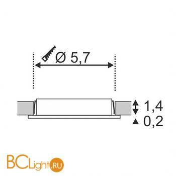 Встраиваемый спот (точечный светильник) SLV DL 112225 - Схема