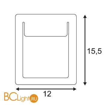 Встраиваемый спот (точечный светильник) SLV Downunder 151952 - Схема