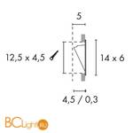 Встраиваемый спот (точечный светильник) SLV Downunder 152070 - Схема