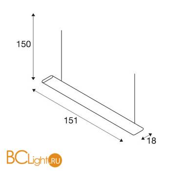 Подвесной светильник SLV Duranz 160874 - Схема