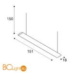 Подвесной светильник SLV Duranz 160874 - Схема
