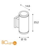 Настенный светильник SLV Enola 228525 - Схема