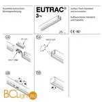 Шинопровод трехфазный SLV Eutrac 145102 1м - Фото 1
