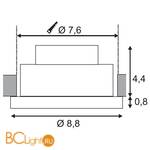 Встраиваемый спот (точечный светильник) SLV Eye 111992 - Схема