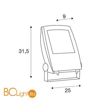 Садово-парковый фонарь SLV Flood 231162 - Схема