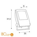 Садово-парковый фонарь SLV Flood 231162 - Схема