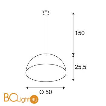 Подвесной светильник SLV Forchini 155930 - Схема