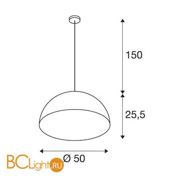 Подвесной светильник SLV Forchini 155531 - Схема