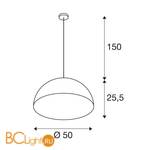 Подвесной светильник SLV Forchini 155531 - Схема
