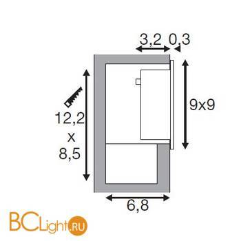 Встраиваемый спот (точечный светильник) SLV Frame 111292 - Схема