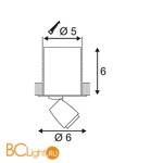 Встраиваемый спот (точечный светильник) SLV Ilu 115901 - Схема