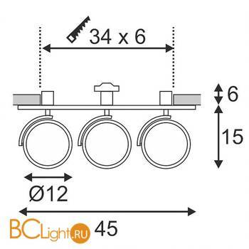 Встраиваемый светильник SLV Kalu 113376 - Схема