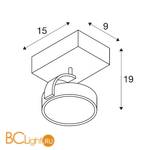 Спот (точечный светильник) SLV Kalu 147250 - Схема