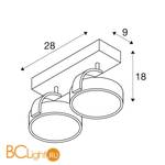 Спот (точечный светильник) SLV Kalu 147311 - Схема
