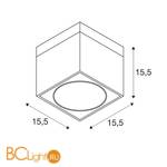 Спот (точечный светильник) SLV Kardamod 117101 - Схема