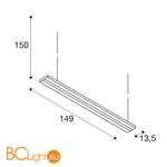 Подвесной светильник SLV Kuno 160832 - Схема