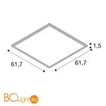 Встраиваемая светодиодная панель SLV LED Panel 158614 - Схема