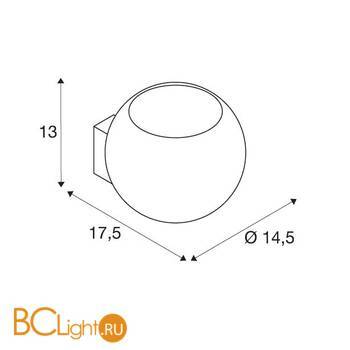 Настенный точечный светильник SLV Light eye 149031 - Схема