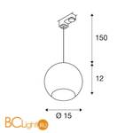 Трековый светильник SLV Light eye 153112 - Схема