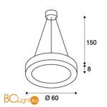 Подвесной светильник SLV Medo 133840 - Схема