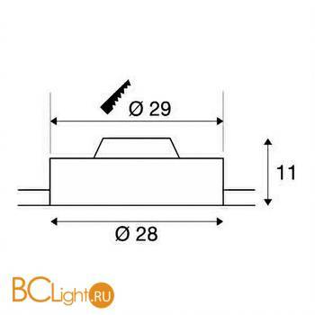 Встраиваемый светильник SLV Medo 135000 - Схема