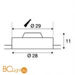Встраиваемый светильник SLV Medo 135000 - Схема