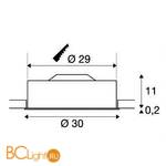 Встраиваемый светильник SLV Medo 135011 - Схема