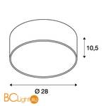 Потолочный светильник SLV Medo 135026 - Схема