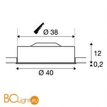 Встраиваемый светильник SLV Medo 135064 - Схема