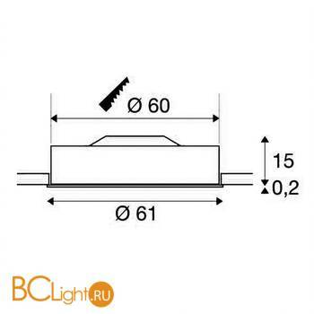 Встраиваемый светильник SLV Medo 135114 - Схема