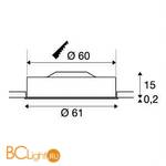 Встраиваемый светильник SLV Medo 135114 - Схема