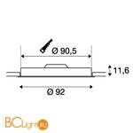 Встраиваемый светильник SLV Medo 135161 - Схема