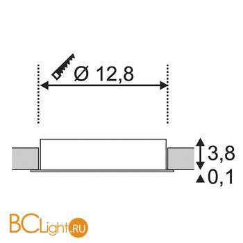 Встраиваемый спот (точечный светильник) SLV Occuldas 117341 - Схема