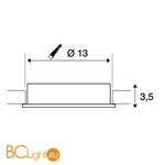 Встраиваемый спот (точечный светильник) SLV Occuldas 117371 - Схема