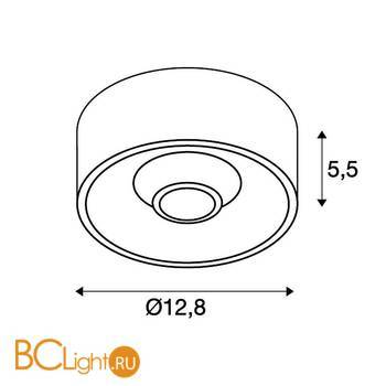 Встраиваемый спот (точечный светильник) SLV Occuldas 117381 - Схема