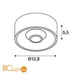 Встраиваемый спот (точечный светильник) SLV Occuldas 117381 - Схема