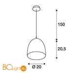 Подвесной светильник SLV Para cone 133008 - Схема