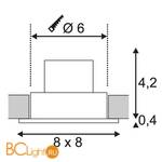 Встраиваемый спот (точечный светильник) SLV Patta 114430 - Схема