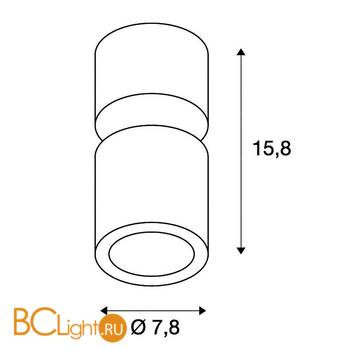 Спот (точечный светильник) SLV Supros 116330 - Схема