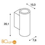 Спот (точечный светильник) SLV Supros 116341 - Схема