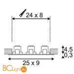 Встраиваемый спот (точечный светильник) SLV Tria 114211 - Схема