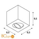 Спот (точечный светильник) SLV Triledo 113940 - Схема
