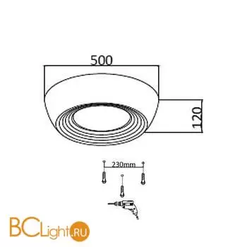 Потолочный светильник Sonex CRONUS 7716/54L - Фото 0