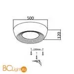 Потолочный светильник Sonex CRONUS 7715/54L - Фото 1