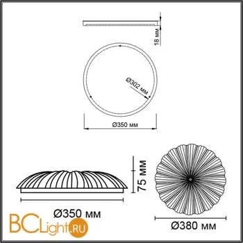 Потолочный светильник Sonex FORTUNA 7729/48L - Фото 0