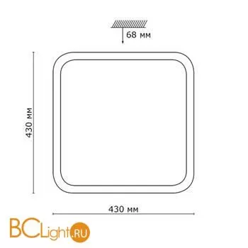 Потолочный светильник Sonex Kvadri 2014/C - Фото 1
