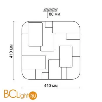 Настенно-потолочный светильник Sonex 2085/DLN NORES IP43 светодиодный LED 48W - Фото 0