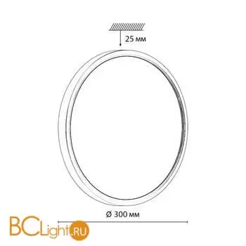 Потолочный светильник Sonex OMEGA BLACK 7662/24L - Фото 1