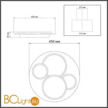 Потолочный светильник Sonex PINE 7734/60L - Фото 0