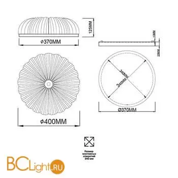 Потолочный светильник Sonex TESORO 7719/48L - Фото 1